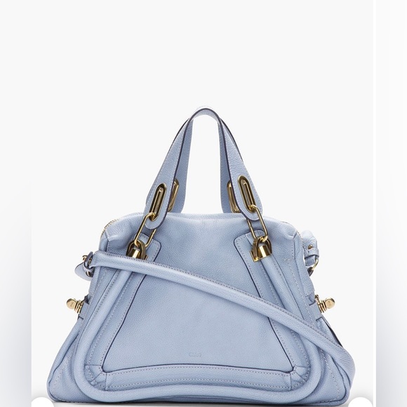 Chloe Handbags - Chloe Blue Paraty Bag